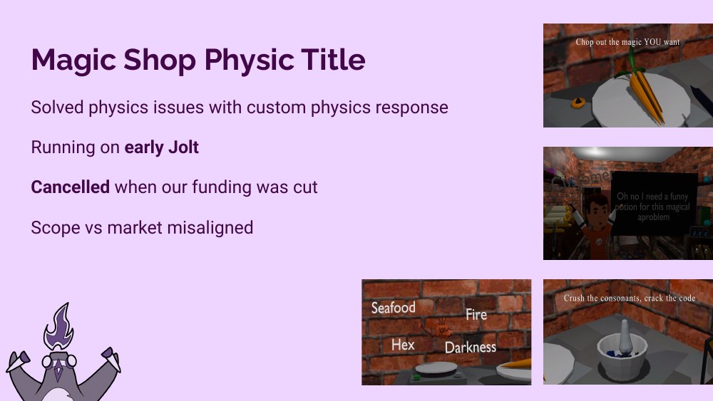 Magic Shop screenshots — chopping ingredients, the magical apothecary scene, hex/seafood/fire spell selection, crushing consonants