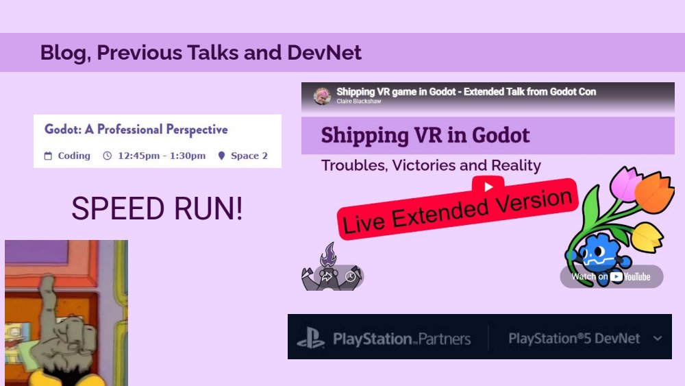 Blog, previous talks and DevNet: speed run slide